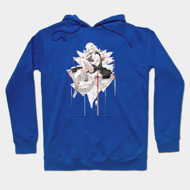 Lappland Blood - Arknights Hoodie by Krin